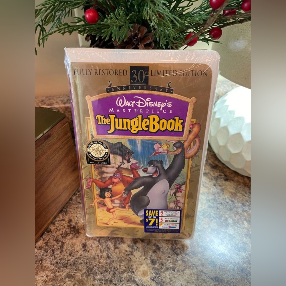 The Jungle Book 30th Anniversary - VHS - Masterpiece Edition Sealed